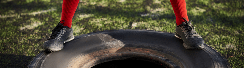 nexo_feet on tire
